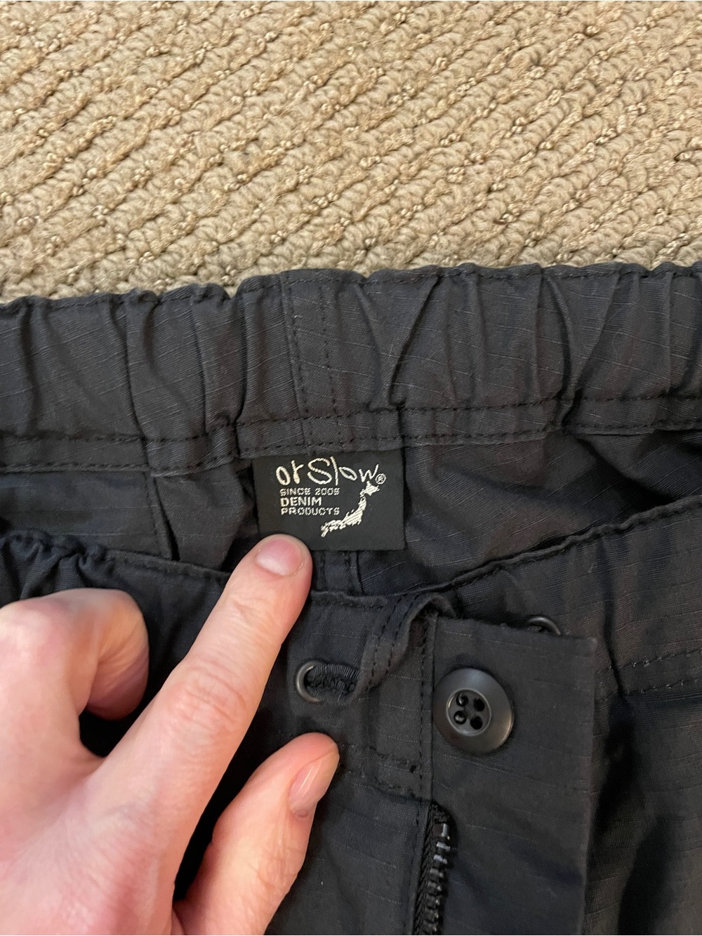 OrSlow Drawstring Jogger Pants - Picture 3 of 4